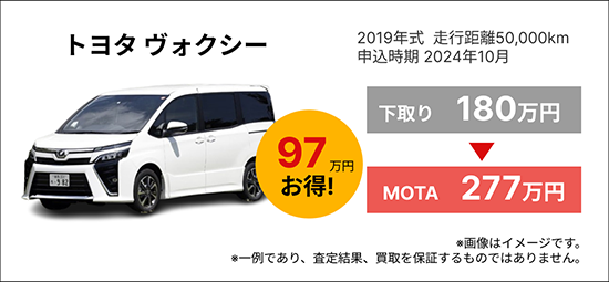MOTAの買取実績